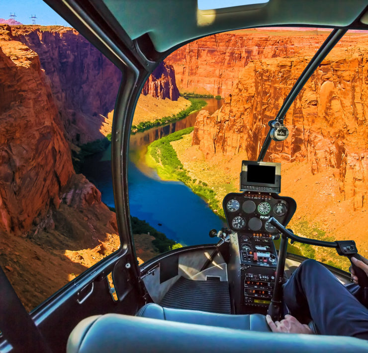 Helikoptervlucht in de Grand Canyon