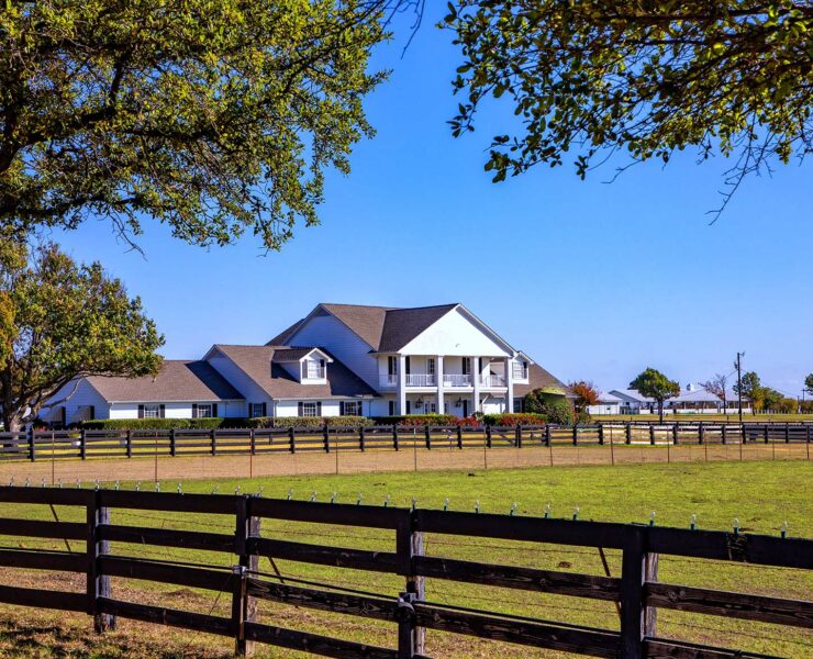 De beroemde Southfork Ranch uit de televisieserie Dallas in Parker, Texas