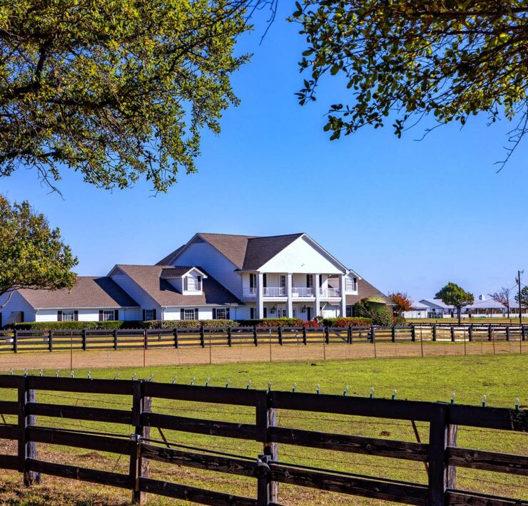 De beroemde Southfork Ranch uit de televisieserie Dallas in Parker, Texas