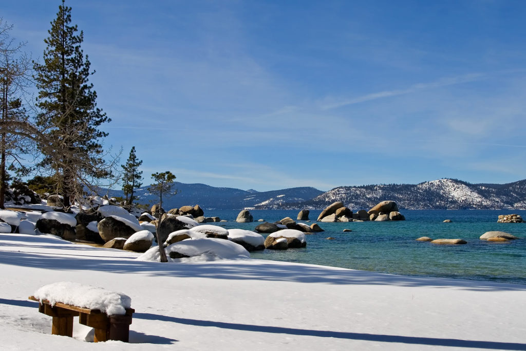 Lake Tahoe in de winter