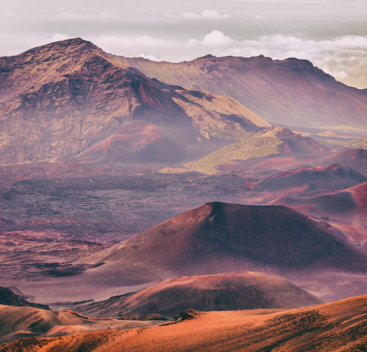 Heleakala National Park op Maui