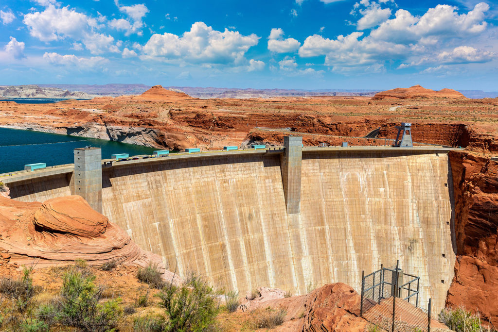 Glen Canyon Dam bij Lake Powell