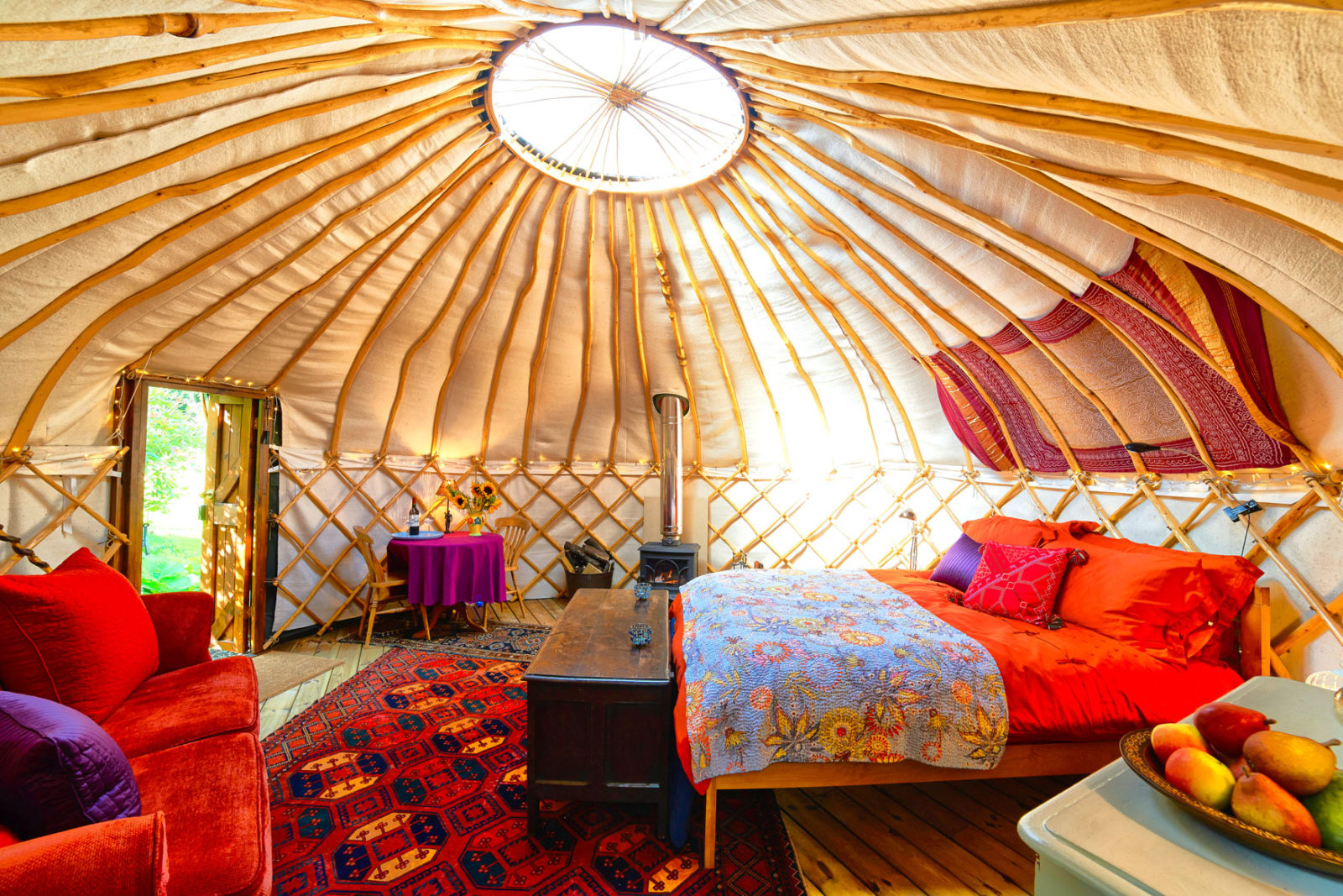 Overnachten in een Yurt in Californië