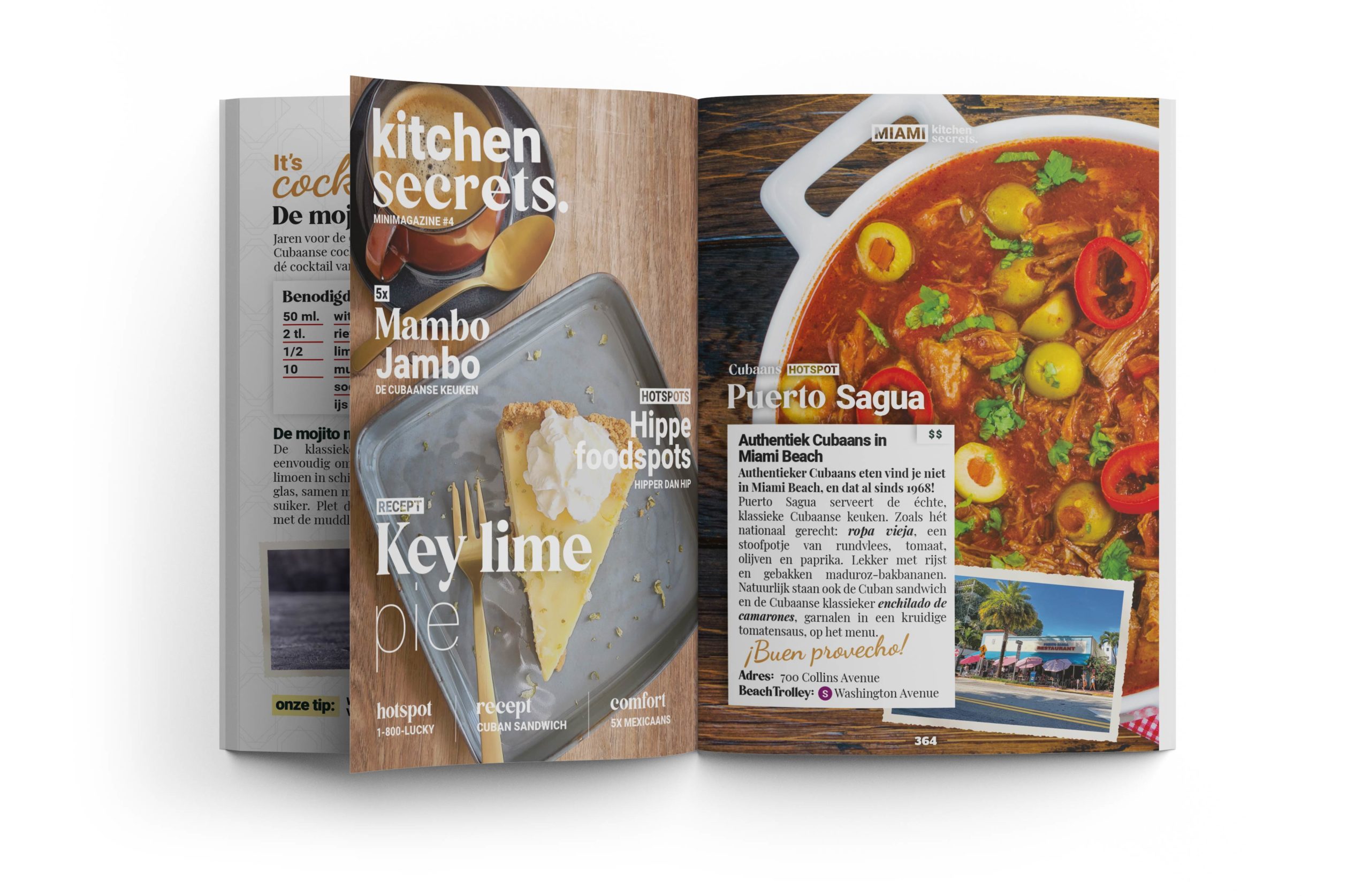 Het foodie magazine KitchenSecrets in de reisgids Hallo! Miami & de Keys