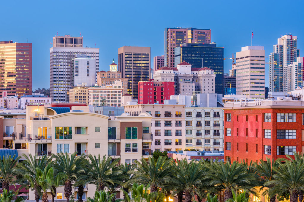 Duurzame stad San Diego in Californië