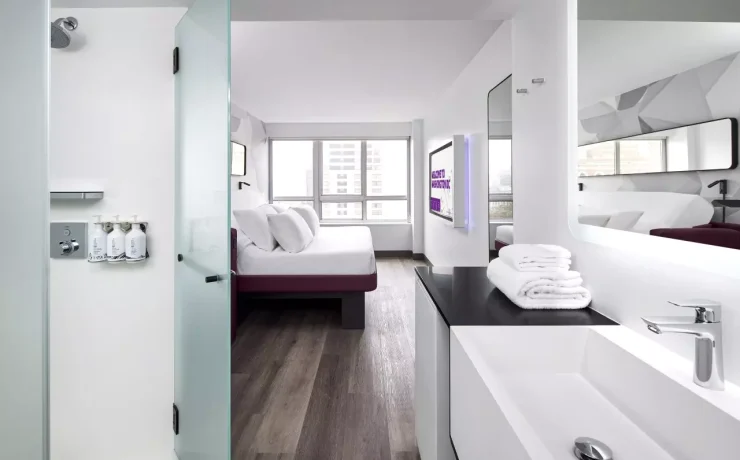 Een Yotel hotelkamer in Washington DC