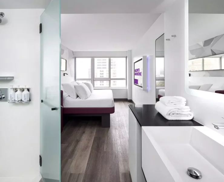 Een Yotel hotelkamer in Washington DC