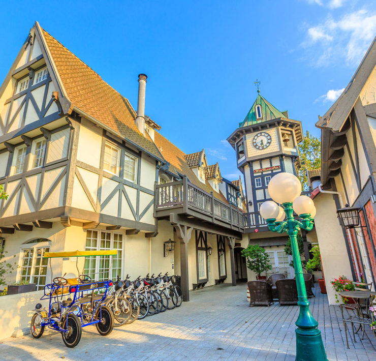 Fietsen in Solvang in Californie