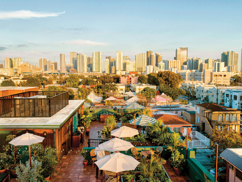 Rooftop 'Terras' van Life House Hotel in Little Havana Miami