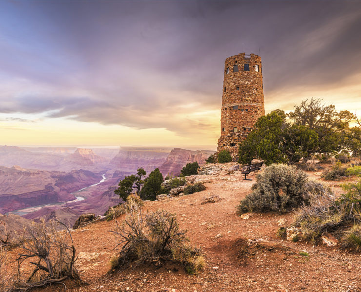 Desert View Watchtower in Grand Canyon National Park