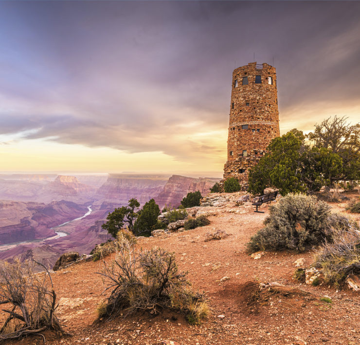 Desert View Watchtower in Grand Canyon National Park