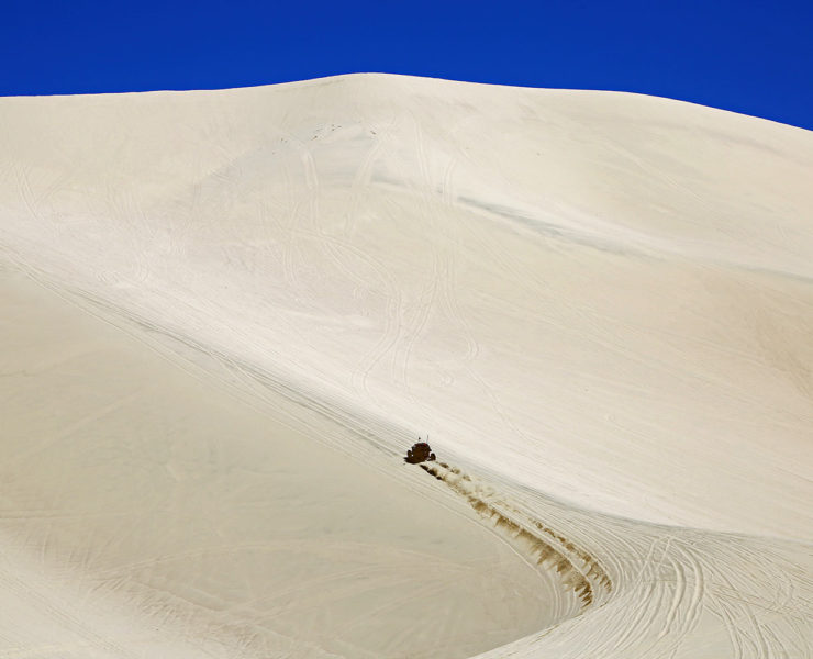 ATV tocht door de Mojave woestijn vanuit Las Vegas