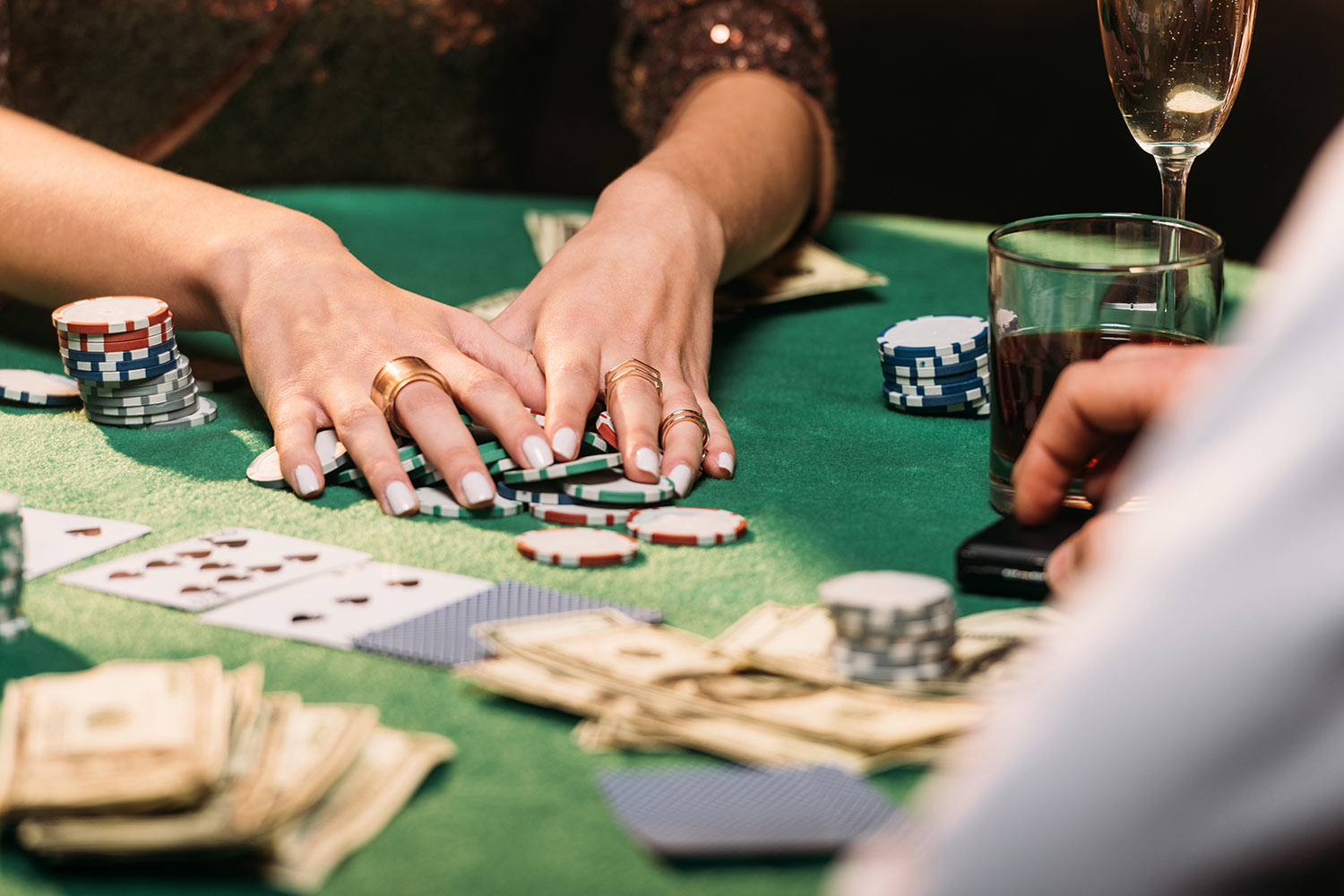 Gokken bij een casino in Las Vegas