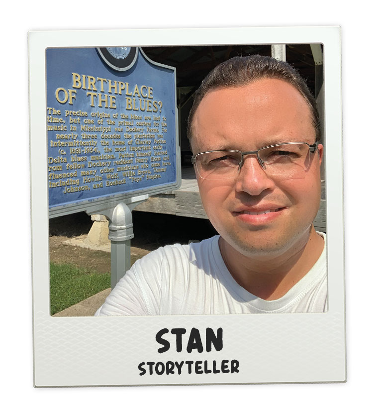 Stan Bos, mede presentator van de In Alle Staten podcast en storyteller bij Hey!USA