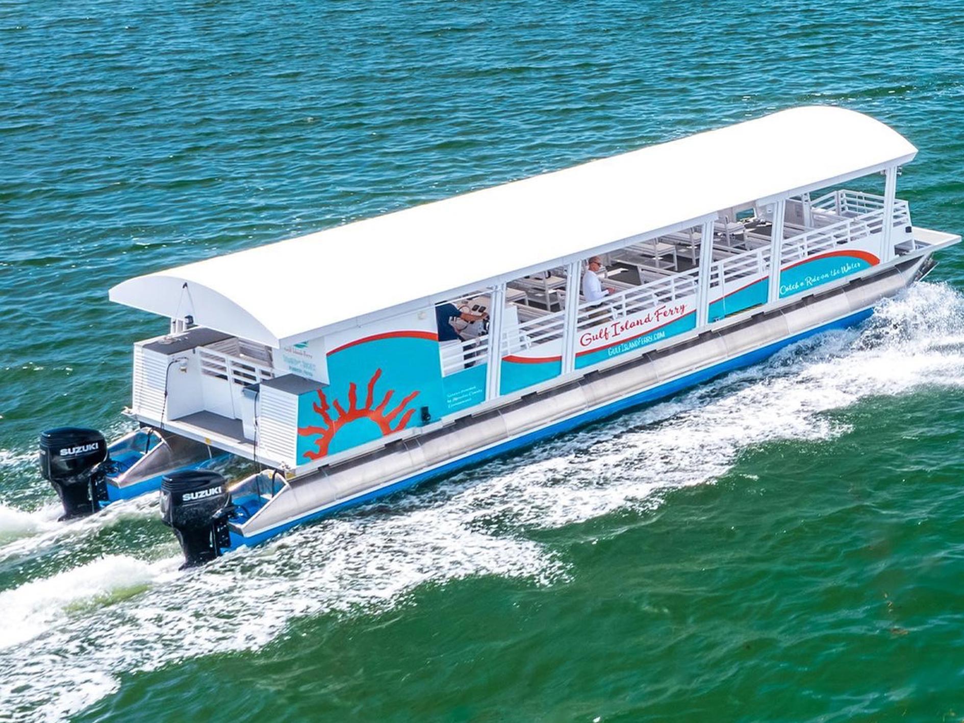 De Gulf Island Ferry tussen Downtown Bradenton en Anna Maria Island De Gulf Island Ferry tussen Downtown Bradenton en Anna Maria Island