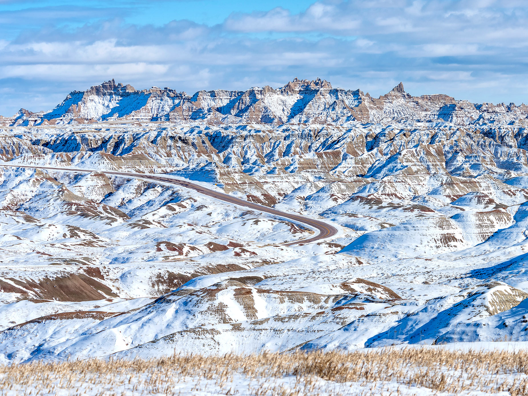 Winter in Badlands National Park