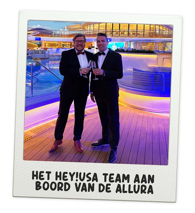 Sebastiaan & Gunther van Hey!USA aan boord van de Oceania Allura Sebastiaan & Gunther van Hey!USA aan boord van de Oceania Allura