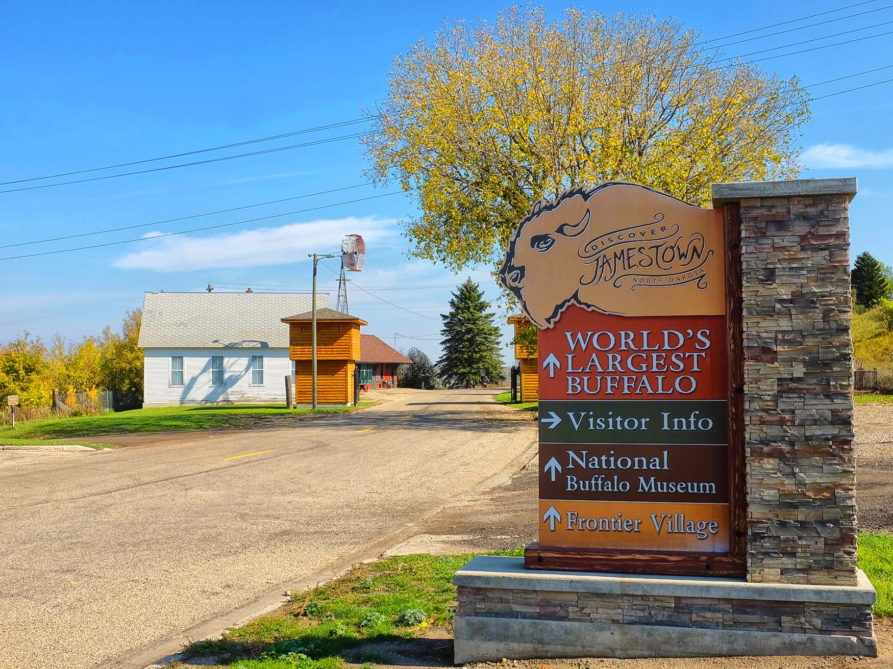 Het stadje Jamestown in North Dakota Het stadje Jamestown in North Dakota
