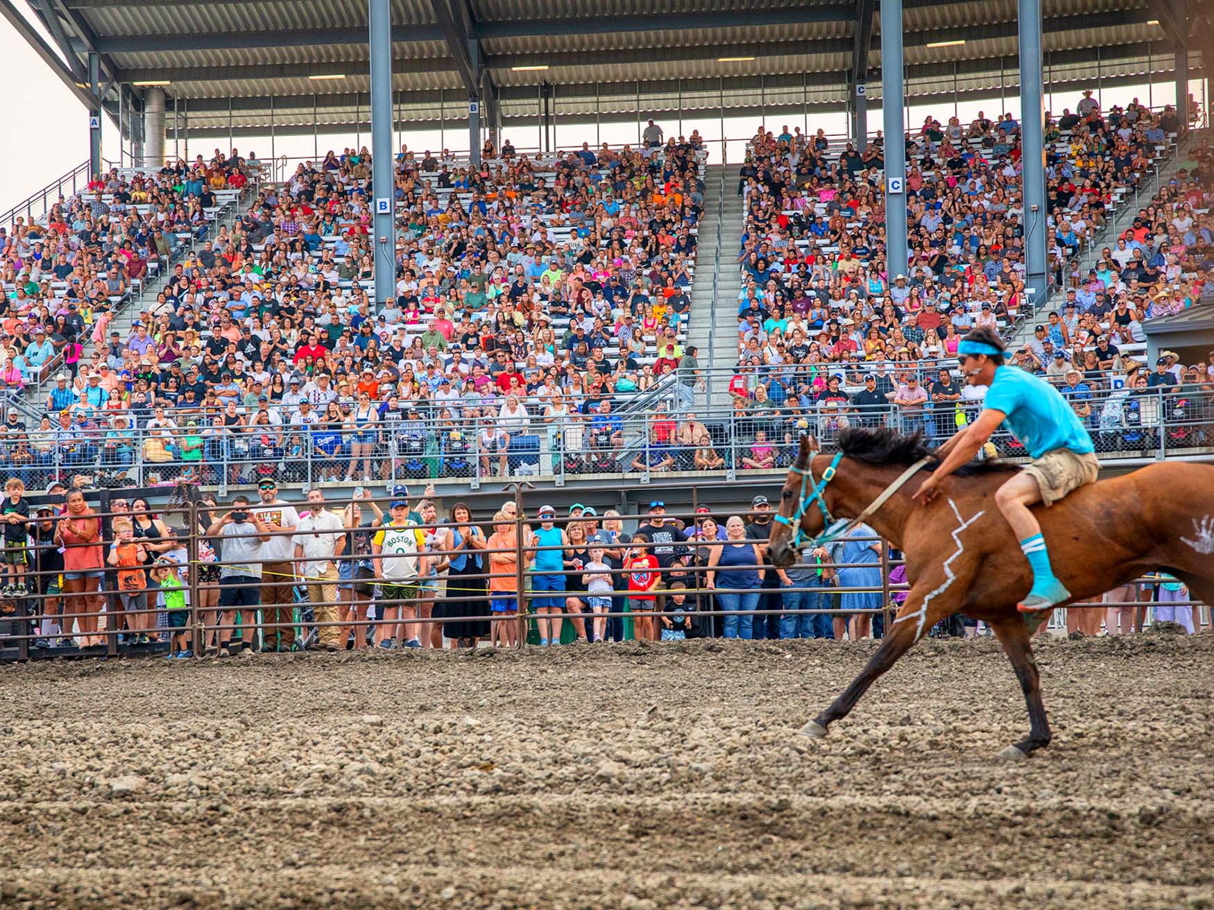 de jaarlijkse North Dakota State Fair in juli de jaarlijkse North Dakota State Fair in juli