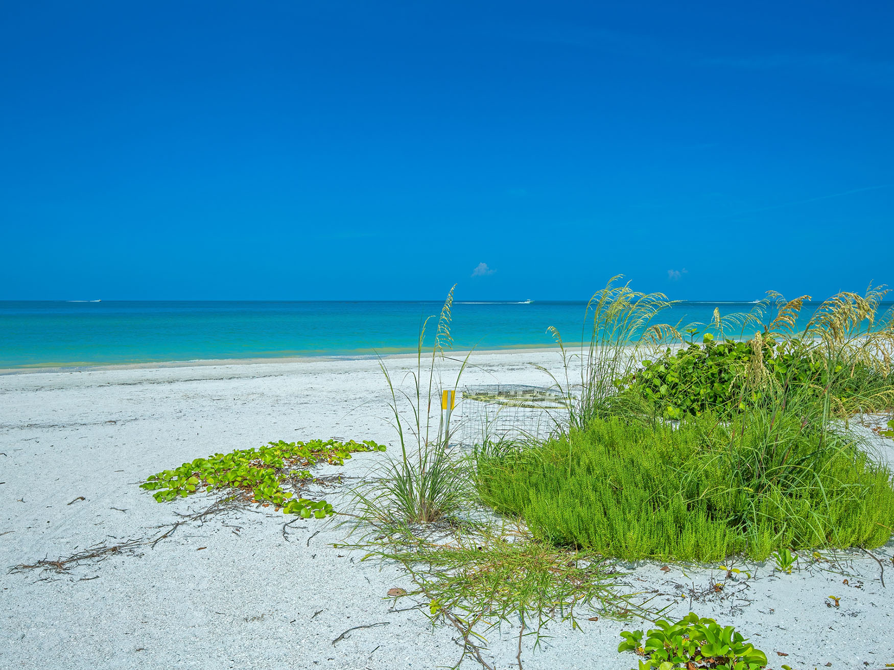 Tigertail Beach, aan de noordkant van Marco Island in Florida Tigertail Beach, aan de noordkant van Marco Island in Florida