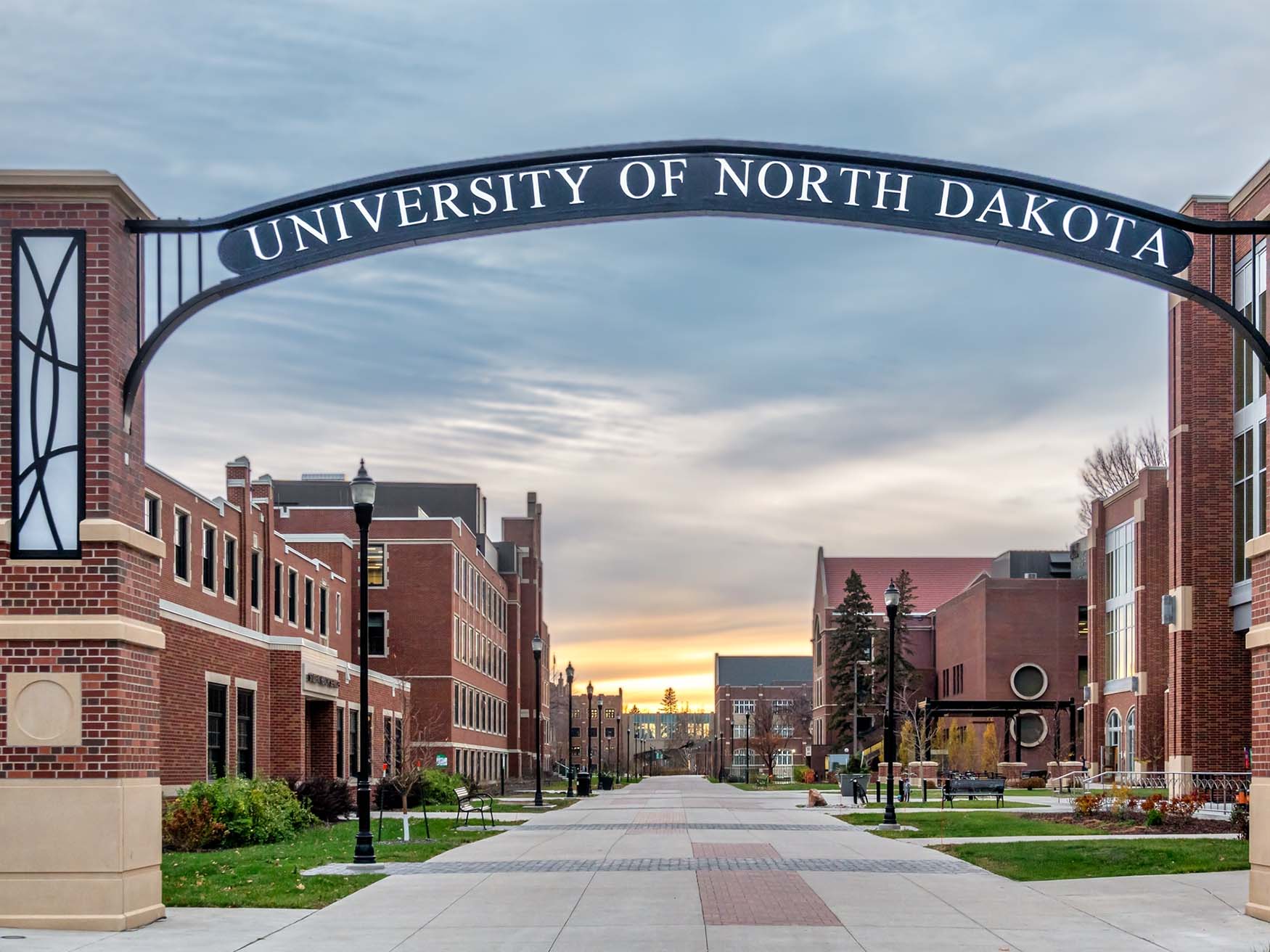 De universiteit van North Dakota in Grand Forks De universiteit van North Dakota in Grand Forks