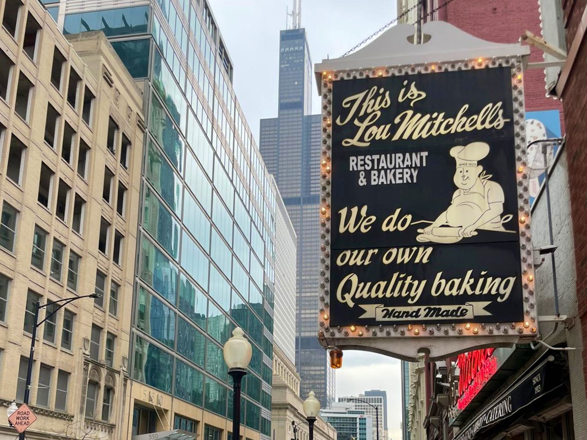 Het iconische Lou Mitchell's in Chicago Het iconische Lou Mitchell's in Chicago