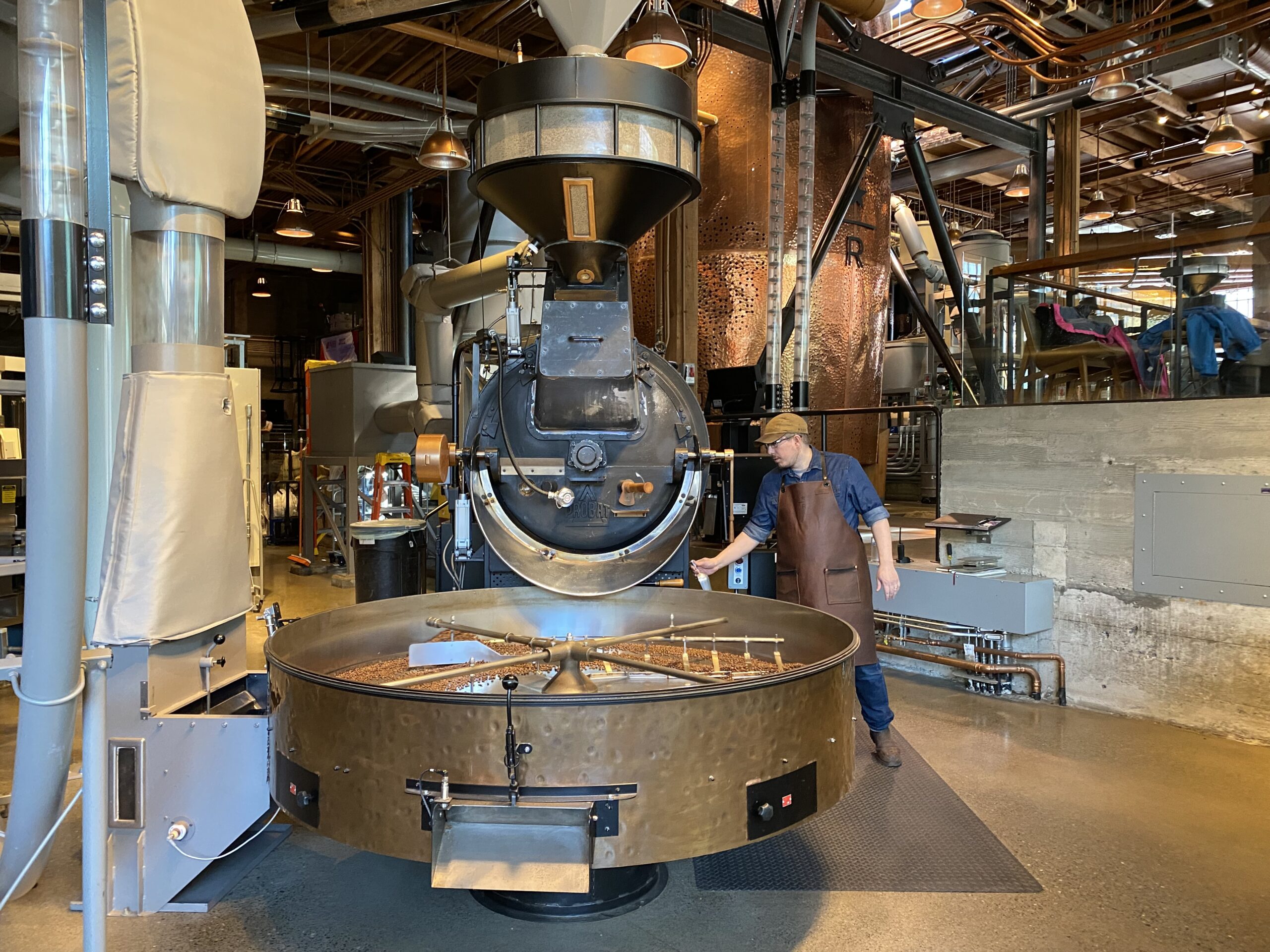 Koffiebranderij in een Starbucks Reserve