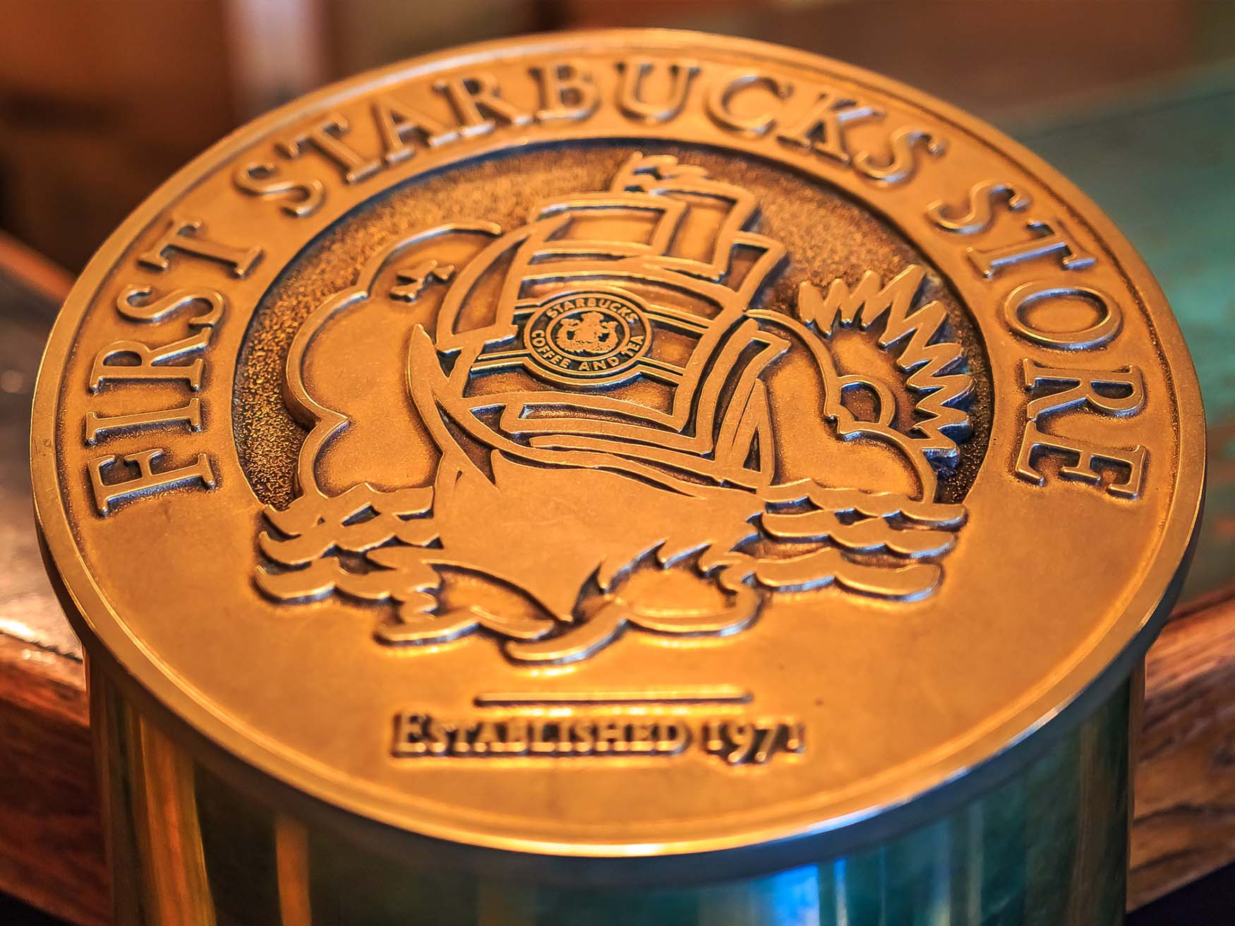 De eerste Starbucks in Amerika opende in 1971