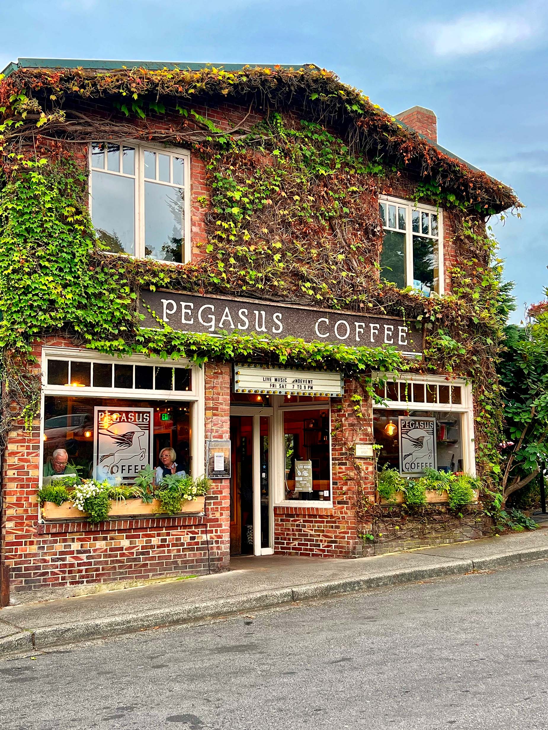 Pegasus Coffee in Winslow, Bainbridge Island in Seattle