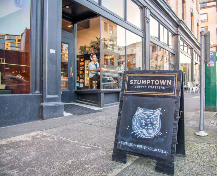 Een filiaal van Stumptown Coffee in Portland, Oregon