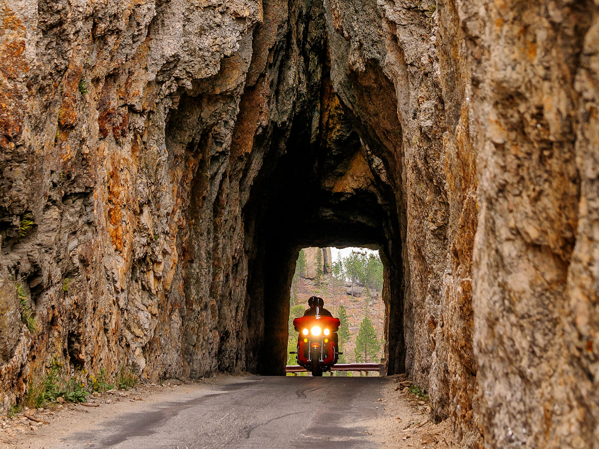 Needles Highway in de staat South Dakota