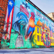 Streetart in de wijk Ybor City in Tampa, Florida